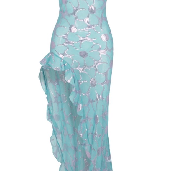 Delfi Collective Aqua Dress Size Large - Picture 4 of 5